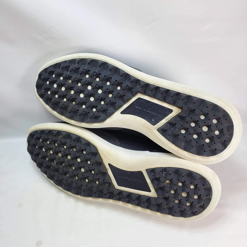 Wolf & Shepherd Crossover Golf Shoes Mens 12 Navy Blue Spikeless Leather Hybrid‎